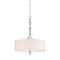 Designers Fountain Evi 100 Watt 3 Light Chrome Pendant with White Linen Shade 89931-CH - alternate 1